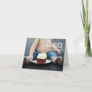 Cute, Scruffy Birthday Thank You Note Card