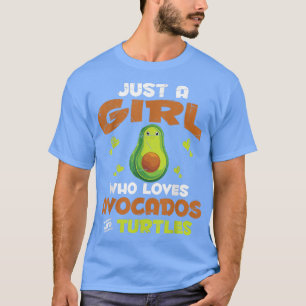Cute Sea Animal Avocado Lover Girls Women Ocean Pe T-Shirt