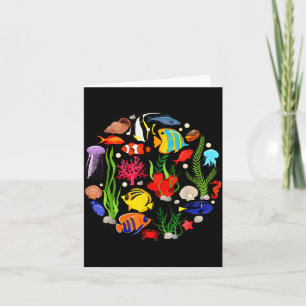 Cute Sea Animal Oceans Clownfish Aquarium Toddler  Card