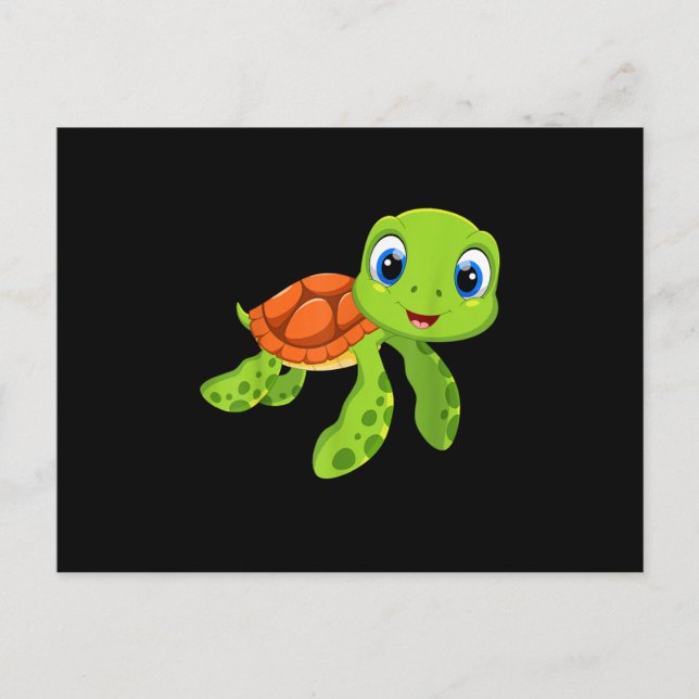 Cute Sea Baby Turtle Gift Postcard (Front)