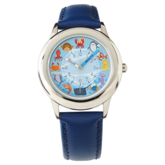 Cute Sea Creature Kids Watch (Front)