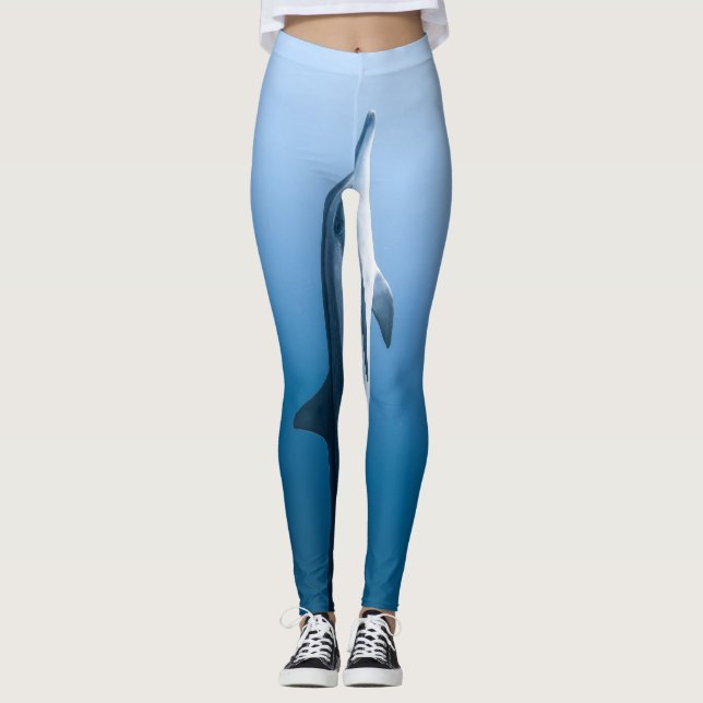 Cute Sea Dolphin Leggings (Front)