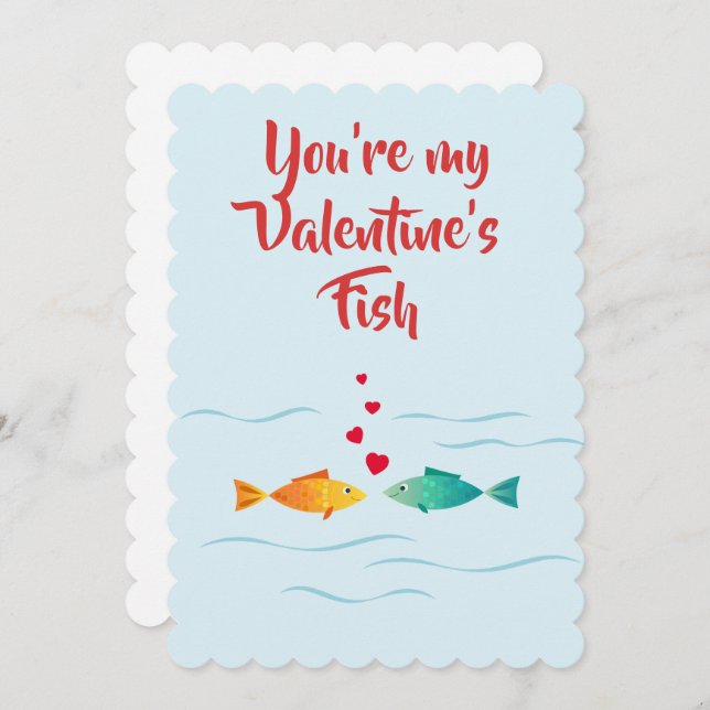 Cute sea fish in love (Front/Back)