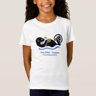 Cute Sea OTTER - Endangered animal graphic T-Shirt