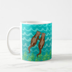 Cute Sea Otters Coffee Mug
