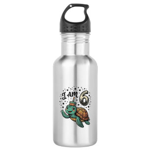 Cute Sea Turtle 6th Birthday Vintage Shirt Design_ 532 Ml Water Bottle