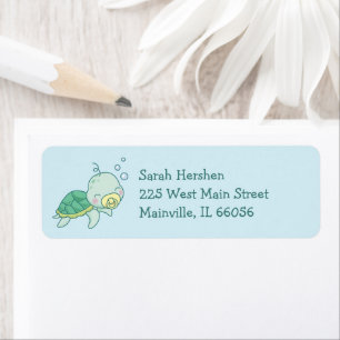 Cute Sea Turtle Baby Shower Kawaii