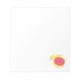 Cute Sea Turtle Custom Notepad