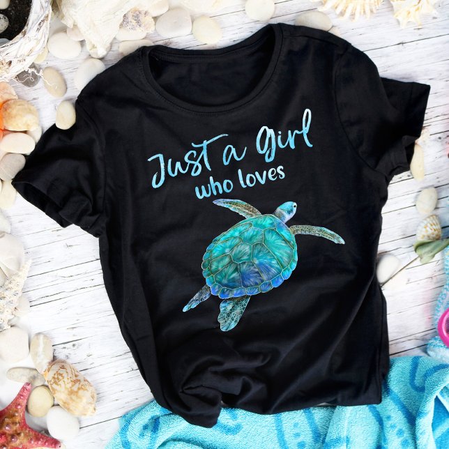 Cute Sea Turtle Just a Girl Who Loves      T-Shirt (Creator Uploaded)