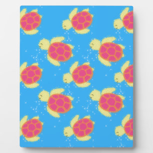 Cute Sea Turtle Pattern Plaque