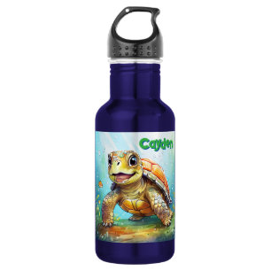 Cute Sea Turtle Personalised 532 Ml Water Bottle
