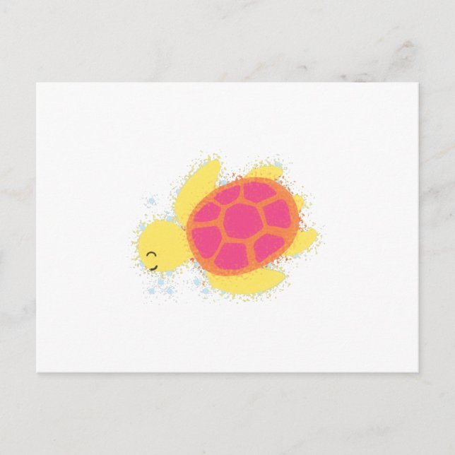 Cute Sea Turtle Postcard (Front)