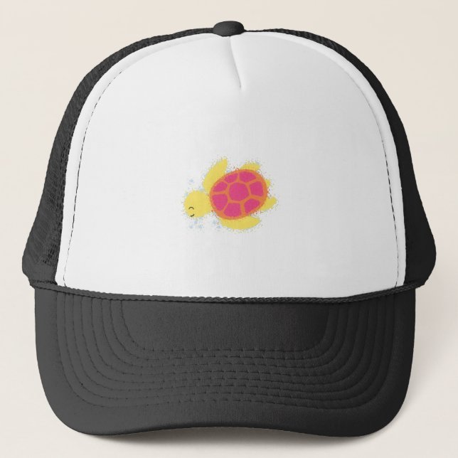 Cute Sea Turtle Trucker Hat (Front)