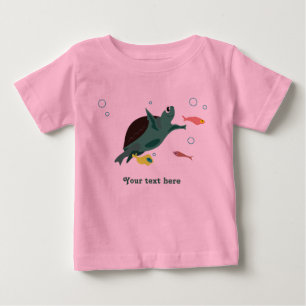 Cute Sea Turtle Under the Sea Art Baby T-Shirt