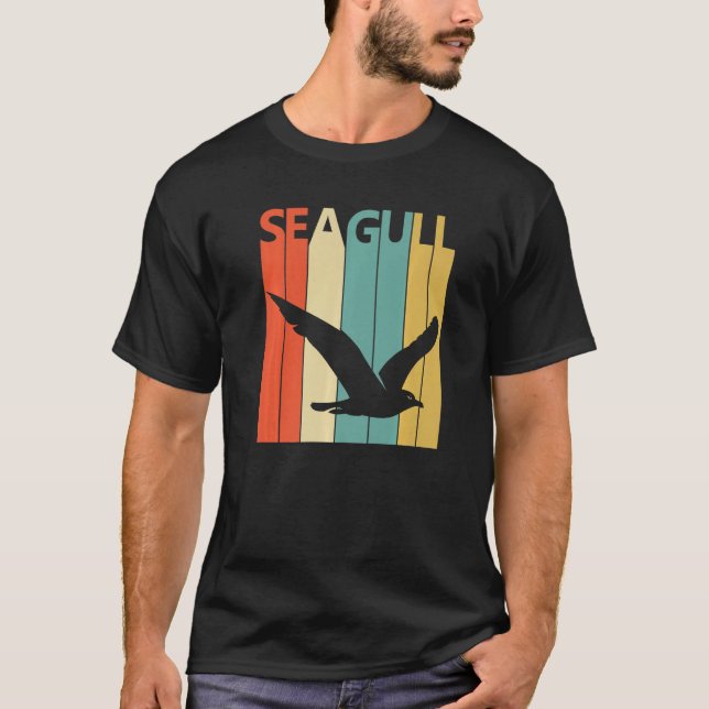Cute Seagull Animal T-Shirt (Front)