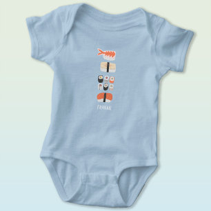 Cute Seagull Name Baby Bodysuit
