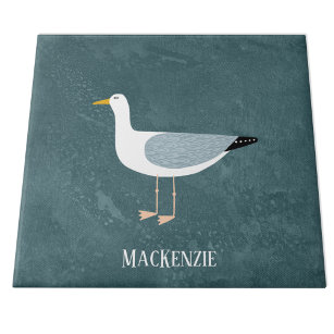 Cute Seagull Name Tile