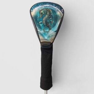 Cute seahorse golf head cover