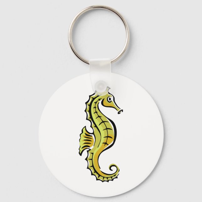 Cute Seahorse Key Ring (Front)