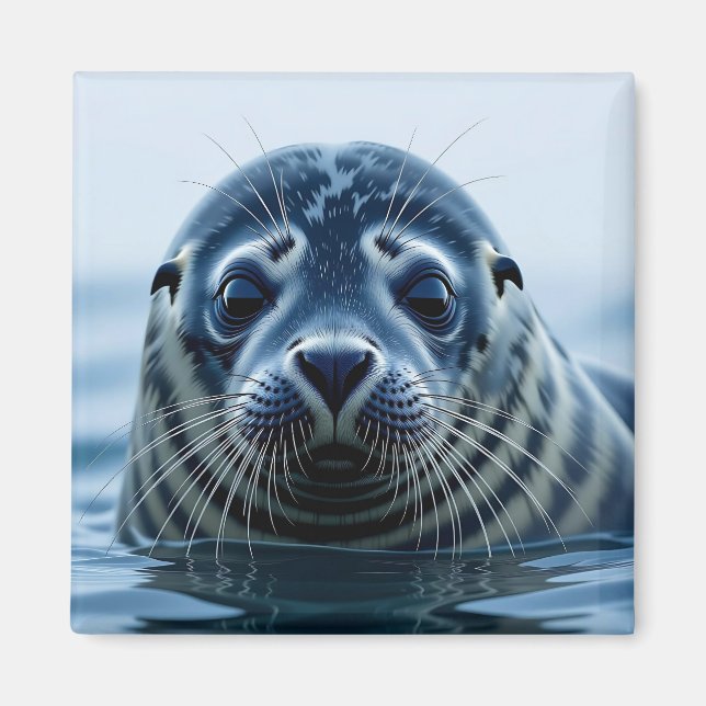 Cute Seal Close up Magnet (Front)