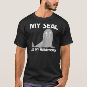 Cute Seal For Kids Boys Sea Lion Zoo Animal T-Shirt