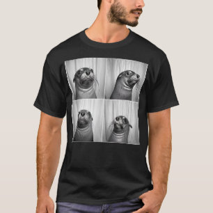 Cute Seal Pup Face Portrait Unique Sea Animal Phot T-Shirt