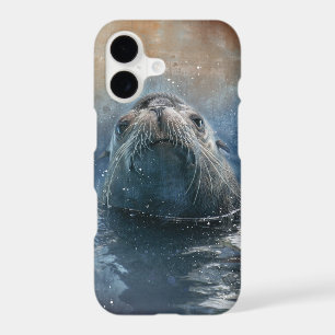 Cute Seal Sea Lion Modern Watercolor