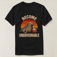 Cute Seal Traffic Cone Sunset Become Ungovernable