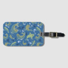 Cute Seals Marine Blue Luggage Tag