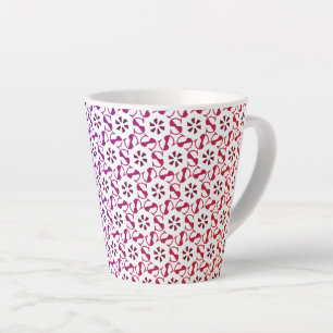 Cute seamless beautiful pattern latte mug
