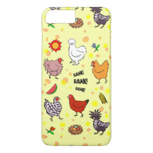 Cute seamless chickens pattern cartoon Case-Mate iPhone case
