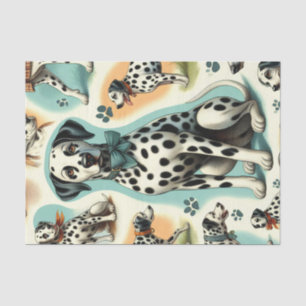 Cute Seamless Dalmatian Tissue Paper
