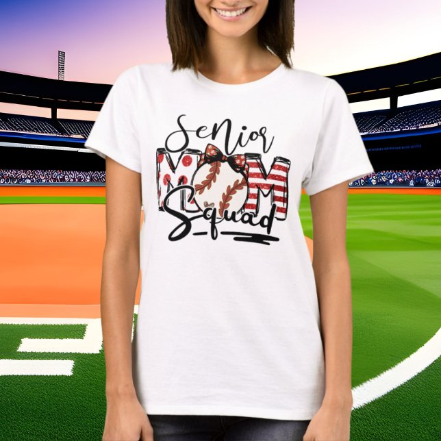 cute Senior baseball sports Mum squad T-Shirt (Creator Uploaded)