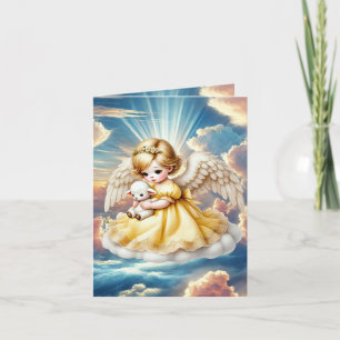 Cute sent from Heaven Angel add message  Note Card