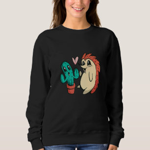 Cute Serape Cactus And Hedgehog Cactus plants Mexi Sweatshirt