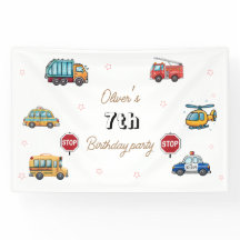 Cute Service Vehicle Birthday bash 