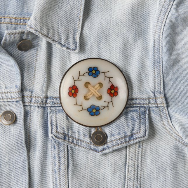 Cute Sewing Button Button (In Situ)