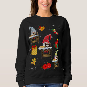 Cute Sewing Gnomes Funny Christmas Gnomes Sewing Q Sweatshirt