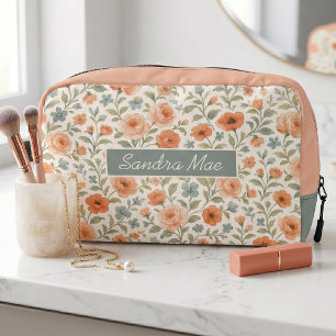 Cute Shabby Chic French Floral Toiletry Bag