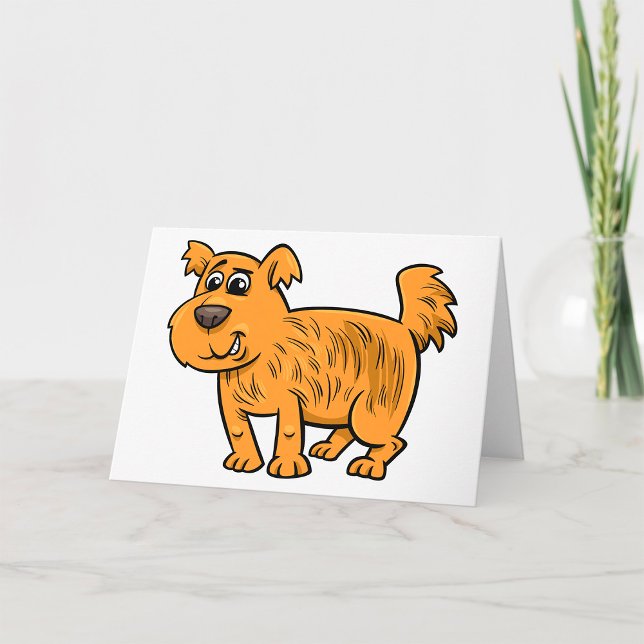 Cute Shaggy Dog Pet Animal Greeting Cards (Creator Uploaded)