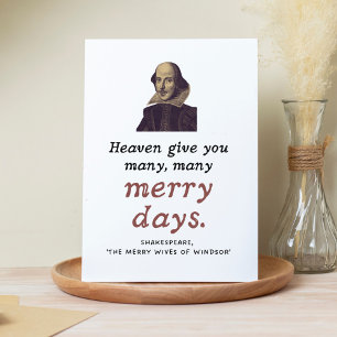 Cute Shakespeare Happy Retirement Theatre Quote Card