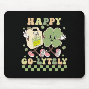 Cute Shamrock Happy Go-lytely Funny Gi Nurse St Pa Mouse Pad
