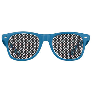 Cute Shamrock Hearts Lucky Love Pattern Retro Sunglasses