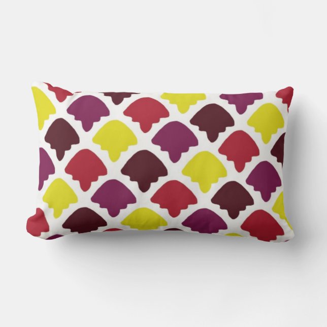 Cute shapes patterns design lumbar cushion (Front)