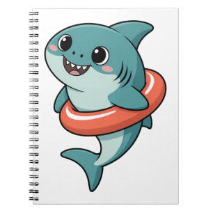 Cute Shark Baby With Float   Kids Notebook