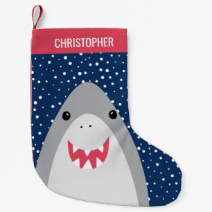 Cute Shark Christmas Stocking