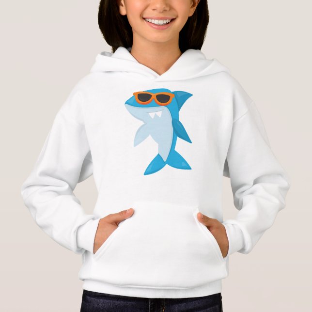Cute Shark, Cool Shark, Shark With Sunglasses (Front)