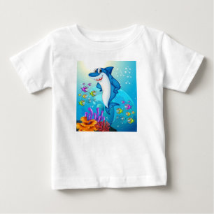 Cute Shark Fish Underwater Cartoon-23685 Baby T-Shirt