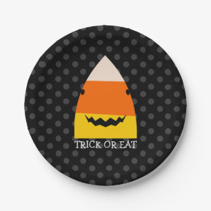 Cute Shark Halloween Paper Plate