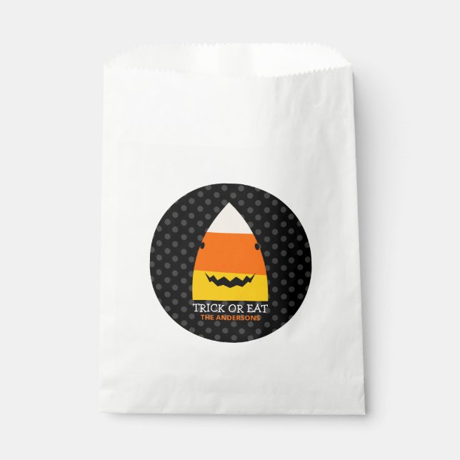 Cute Shark HalloweenFavor Bags (Front)